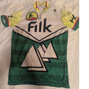 Vintage Giessegi Cycling Jersey Mens Medium Made In Italy Filk Rare 90s